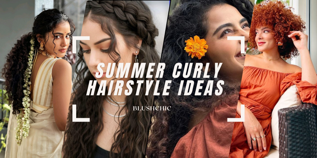 A stylish summer curly hairstyle featuring voluminous, well-defined curls, perfect for a fresh and effortless seasonal look.